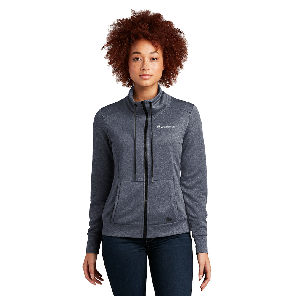 NEW ERA LADIES PERFORMANCE TERRY FULL-ZIP COWL