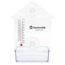 BIRD FEEDER THERMOMETER