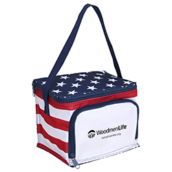 Stars & Stripes 6 Can Lunch Cooler