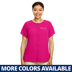 DEVON & JONES LADIES' PERFECT FIT SHORT-SLEEVE