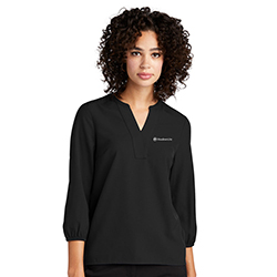 MERCER+METTLE WOMEN'S STRETCH CREPE 3/4-SLEEVE